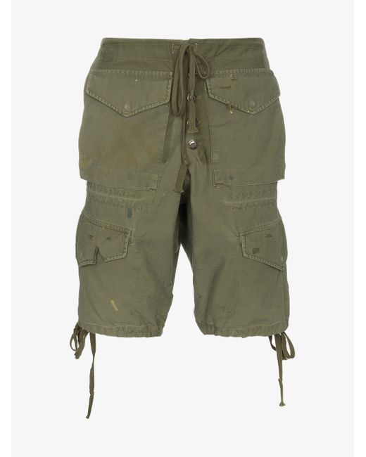 Greg Lauren Army Cargo Shorts