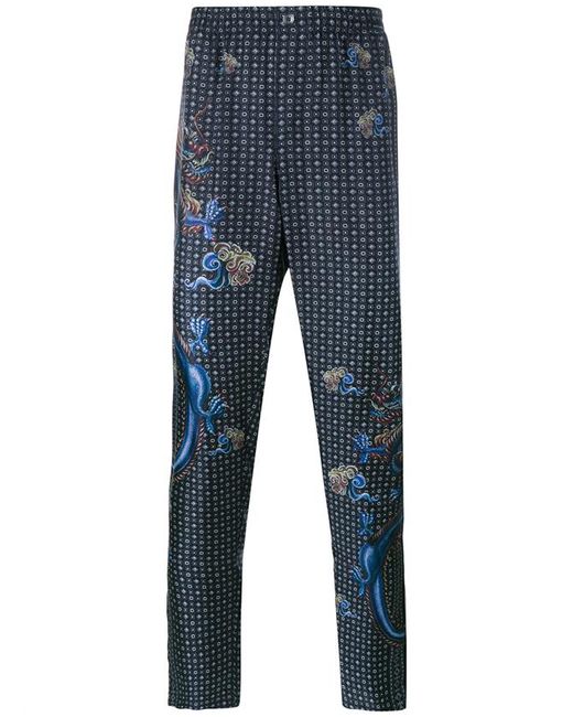 Dolce & Gabbana Dragon Print Silk Pyjama Trousers