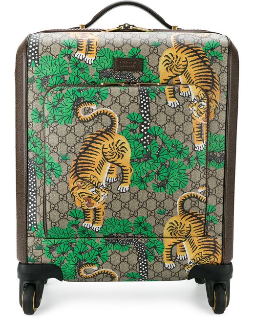 Gucci Bengal tiger printed trolley bag