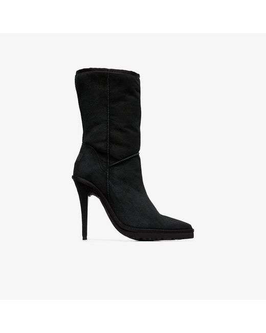 Y / Project 110 UGG sheep skin ankle boots