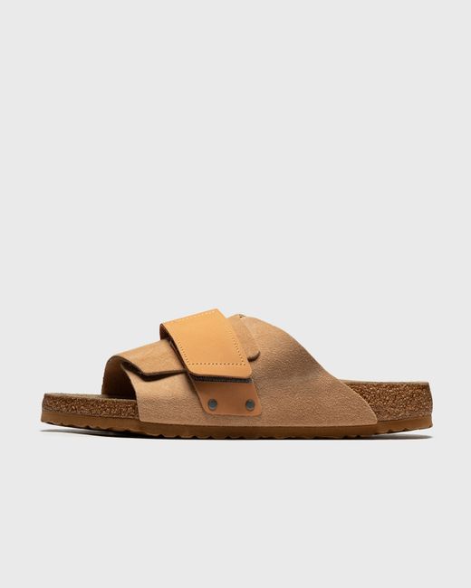 Birkenstock Kyoto VL Soft Suede Nubuck Clay male Sandals Slides now available 36