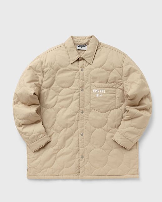 BSTN Brand Logo Pattern Quilted Overshirt male Overshirts now available