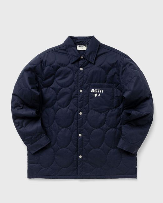 BSTN Brand Logo Pattern Quilted Overshirt male Overshirts now available