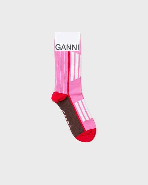 Ganni Organic Cotton Sporty Sock female Socks now available