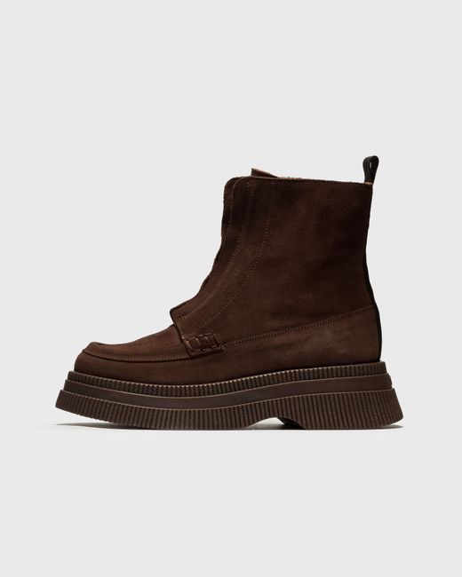 Ganni Creepers Wallaby Zip Boot Suede female Boots now available 36