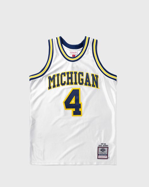 Mitchell & Ness NCAA AUTHENTIC JERSEY MICHIGAN 1991-92 CHRIS WEBBER 4 male Jerseys now available