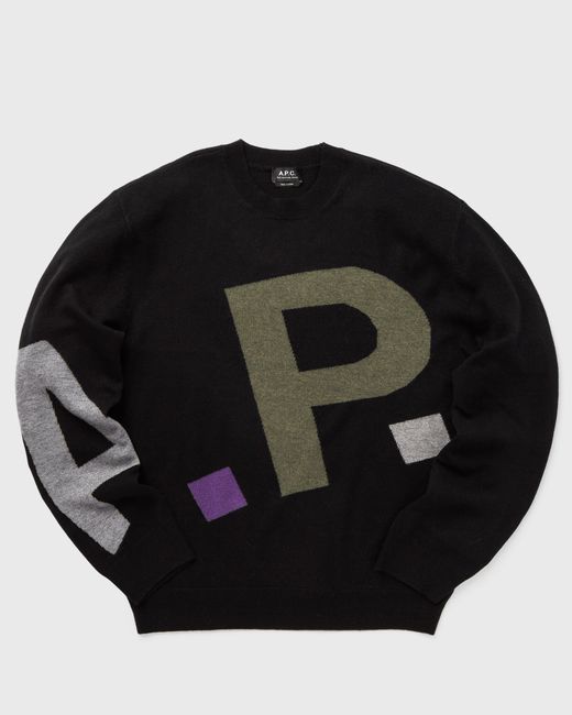 A.P.C. . Pull logo all over h male Pullovers now available