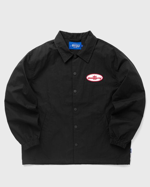 A.W.A.K.E. Mode KING LOGO TWILL COACHES JACKET male Overshirts now available
