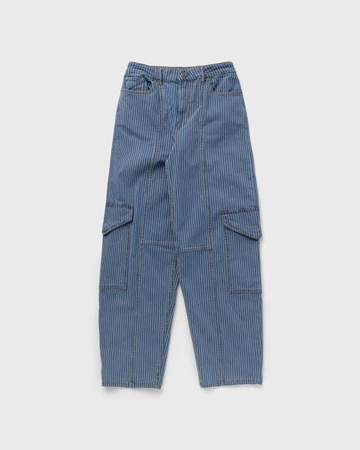 Ganni Light Stripe Denim Cargo Pants female Jeans now available