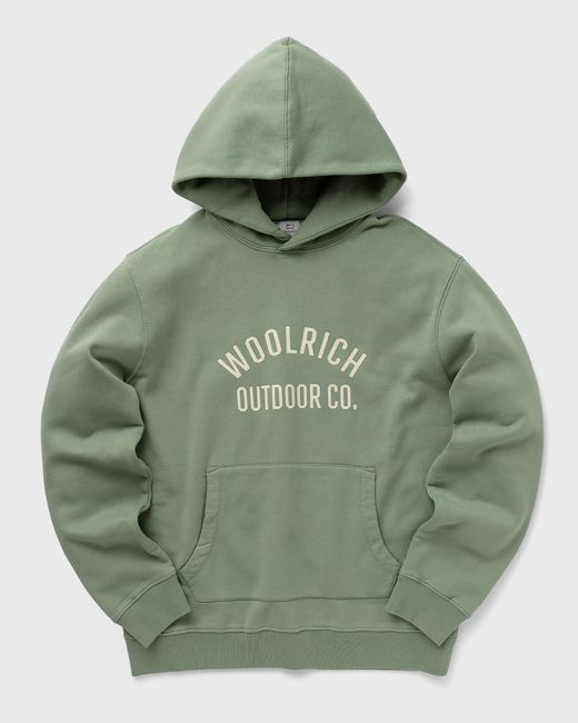 Woolrich ORGANIC COTTON SCRIPT HOODIE male Hoodies now available
