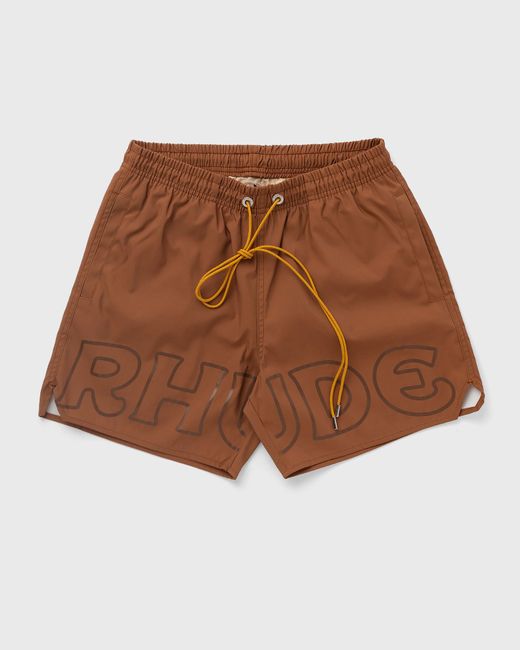 Rhude CAMEL LOGO SWIM TRUNK male Swimwear now available