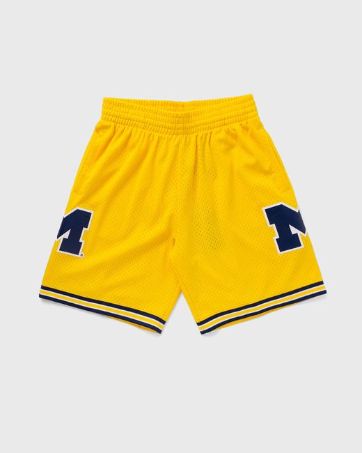 Mitchell & Ness NCAA SWINGMAN MAIZE SHORTS MICHIGAN 1991 male Sport Team Shorts now available