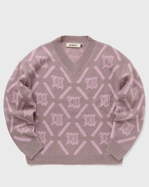 Misbhv ARGYLE KNIT male Pullovers now available
