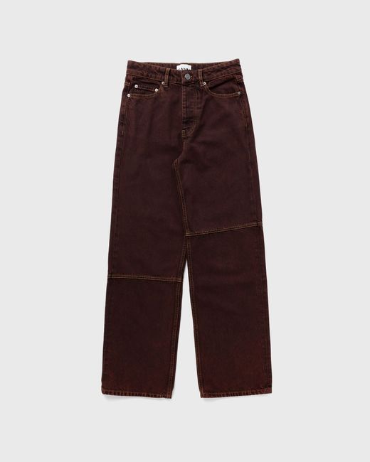 Ganni Overdyed Bleach Denim Izey female Casual Pants now available