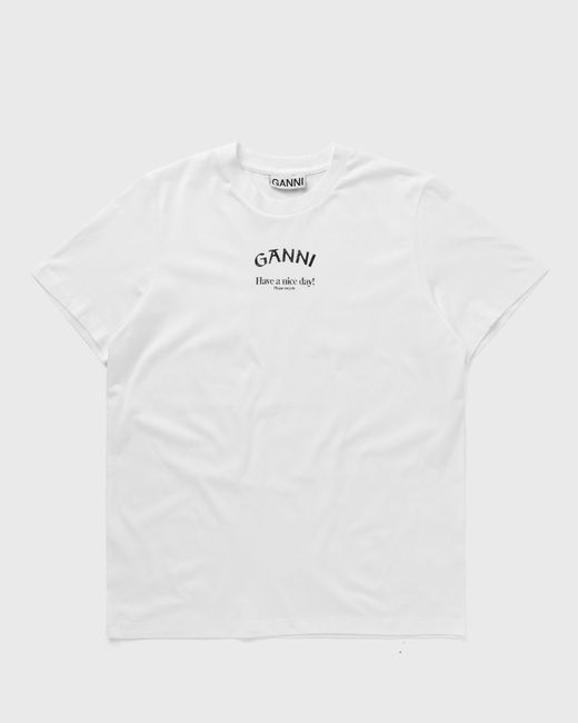 Ganni Thin Jersey Relaxed O-neck T-shirt female Shortsleeves now available