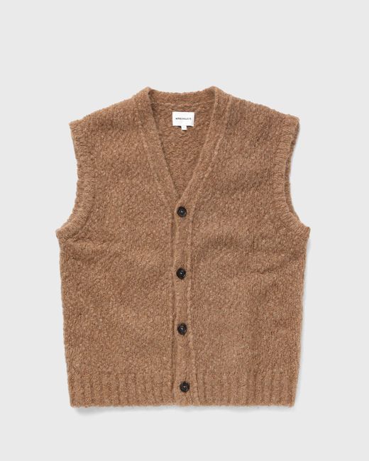 Norse Projects August Flame Alpaca Cardigan Vest male Vests now available