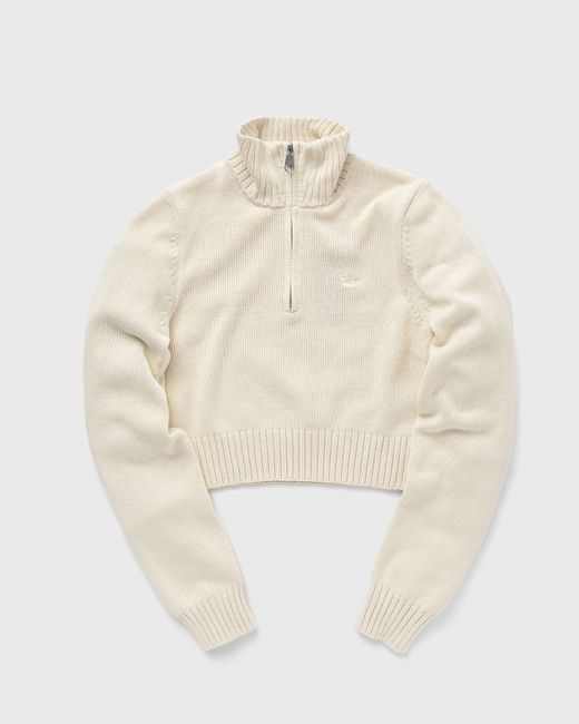 Adidas WMNS KNIT HALF ZIP female PulloversZippers Cardigans now available