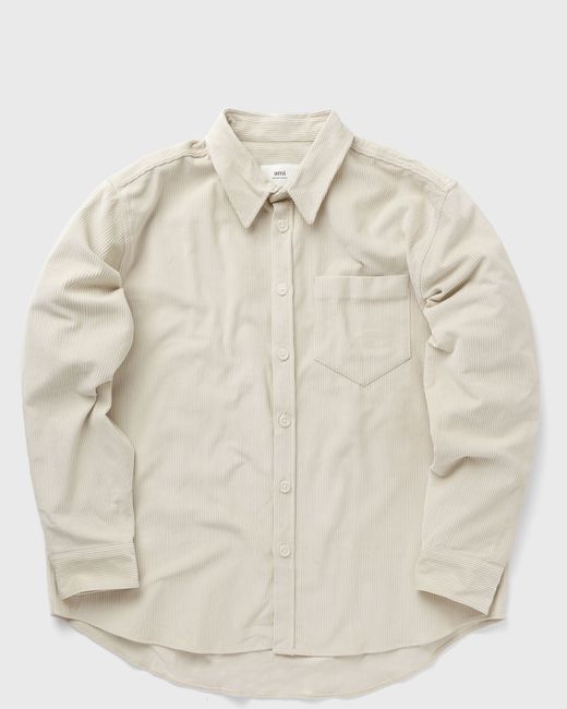 AMI Alexandre Mattiussi OVERSIZE OVERSHIRT WITH PATCH POCKET male Overshirts now available