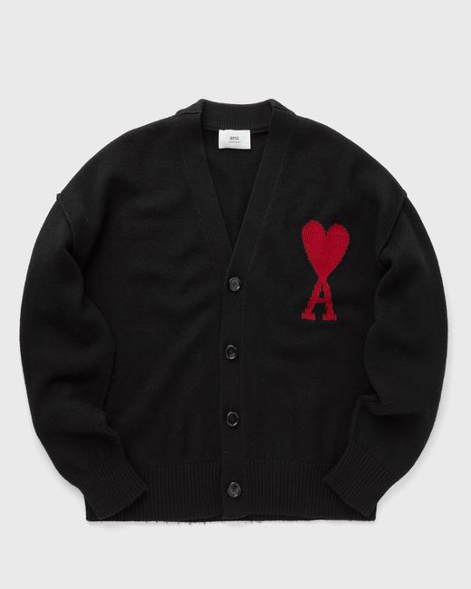 AMI Alexandre Mattiussi RED DE COEUR CARDIGAN male Zippers Cardigans now available