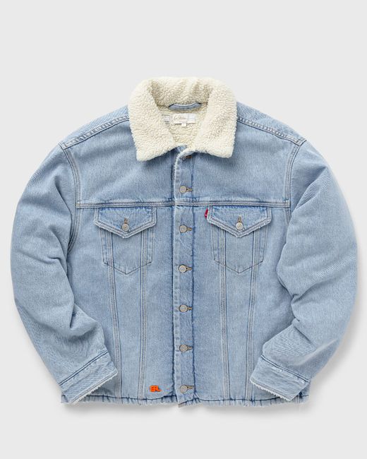 Erl x LEVIS SHERPA TRUCKER WOVEN male Denim Jackets now available