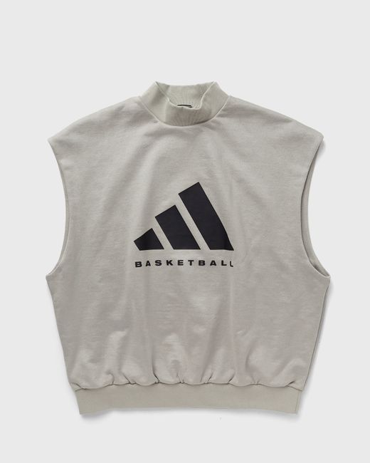 Adidas BASKETBALL SUEDED SLEEVELESS SWEATSHIRT male Sweatshirts now available