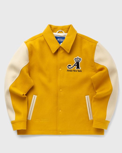 A.W.A.K.E. Mode CROWN VARSITY JACKET male Bomber JacketsCollege Jackets now available