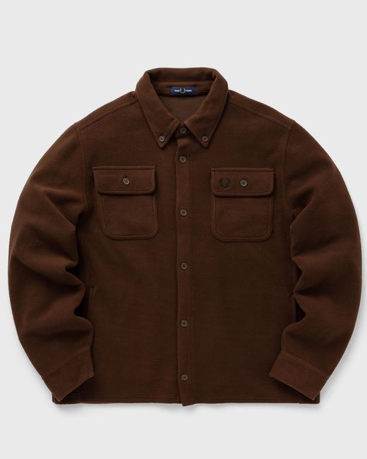Fred Perry Fleece Overshirt male Overshirts now available