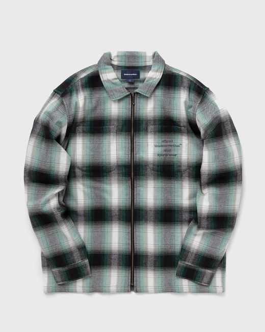 thisisneverthat Flannel Zip Shirt male Overshirts now available