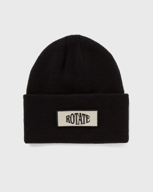 Rotate Birger Christensen Knitted Beanie W. Patch female Beanies now available
