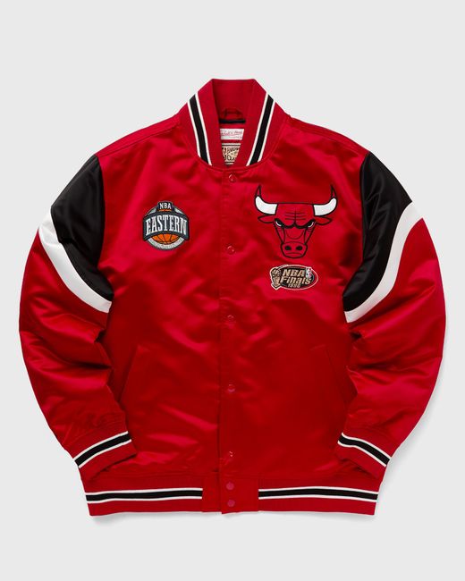 Mitchell & Ness NBA HEAVYWEIGHT SATIN JACKET CHICAGO BULLS male Bomber JacketsTeam Jackets now available