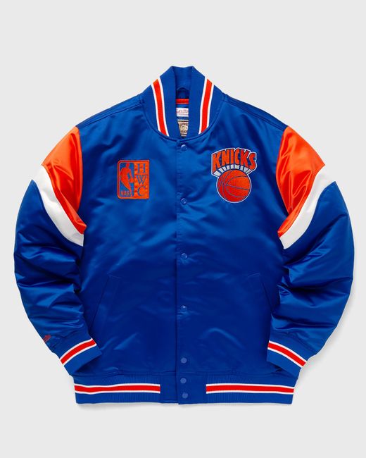 Mitchell & Ness NBA HEAVYWEIGHT SATIN JACKET NEW YORK KNICKS male Bomber JacketsTeam Jackets now available