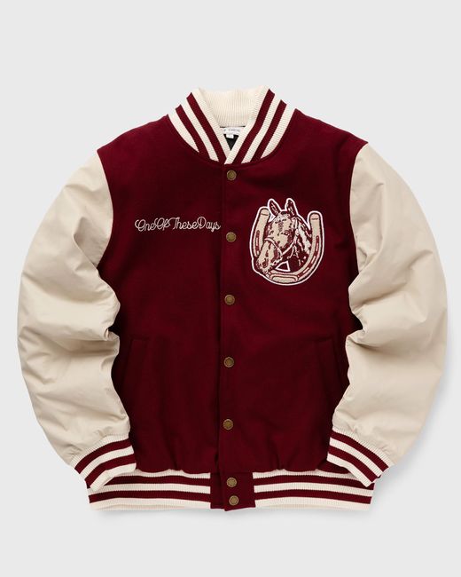 One Of These Days HORSE SHOE CARDINAL VARSITY male Bomber JacketsCollege Jackets now available