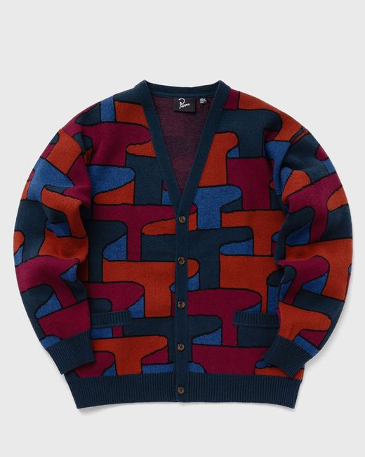By Parra Canyons All Over Knitted Cardigan male Zippers Cardigans now available