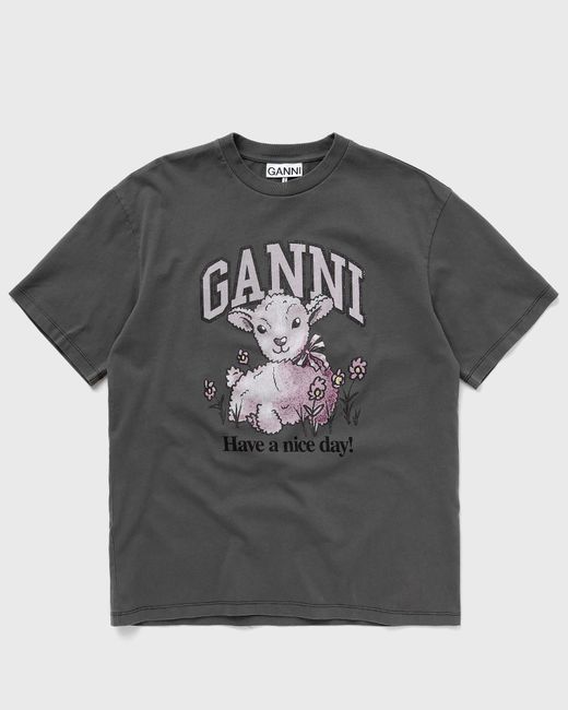 Ganni Future Heavy Jersey Lamb Short Sleeve T-shirt female Shortsleeves now available