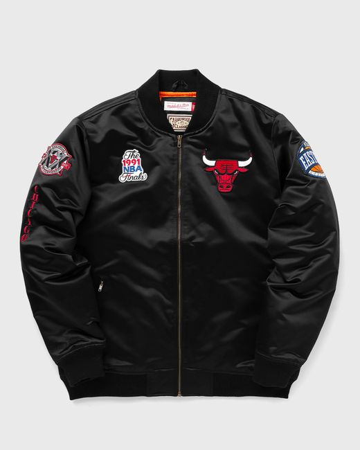 Mitchell & Ness NBA SATIN BOMBER JACKET CHICAGO BULLS male Bomber JacketsTeam Jackets now available