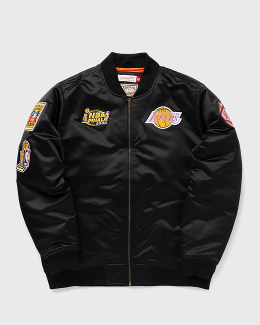 Mitchell & Ness NBA SATIN BOMBER JACKET LOS ANGELES LAKERS male Bomber JacketsTeam Jackets now available