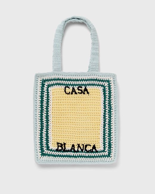 Casablanca COTTON CROCHET BAG male Tote Shopping Bags now available