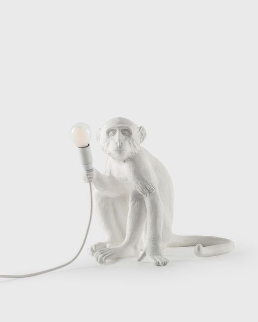 Seletti MONKEY LAMP RESIN SITTING EU PLUG male Lighting now available