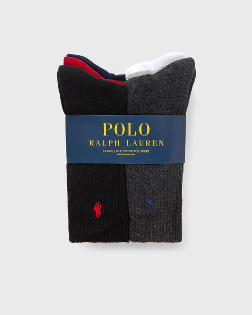 Polo Ralph Lauren 6 COTTN CREW-CREW-6 PACK male Socks now available