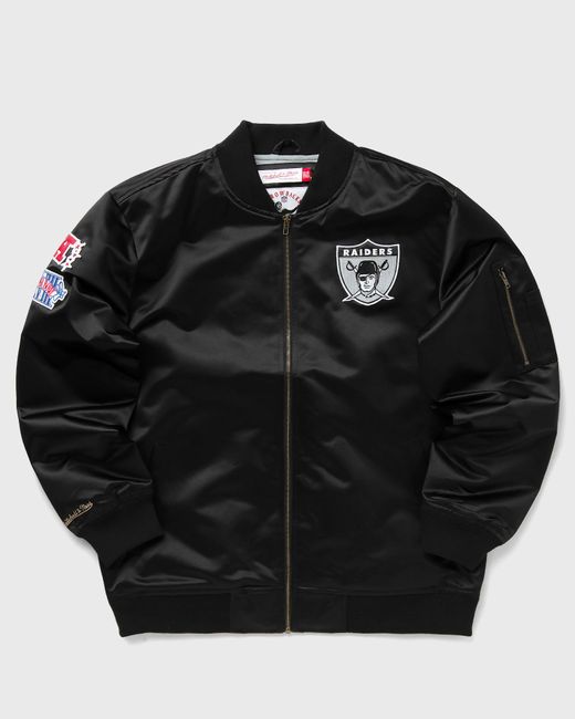 Mitchell & Ness NFL LIGHTWEIGHT SATIN BOMBER VINTAGE LOGO LAS VEGAS RAIDERS male Bomber Jackets now available