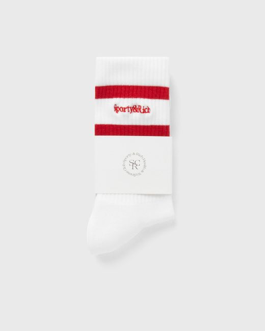 Sporty & Rich Serif Logo Socks male now available