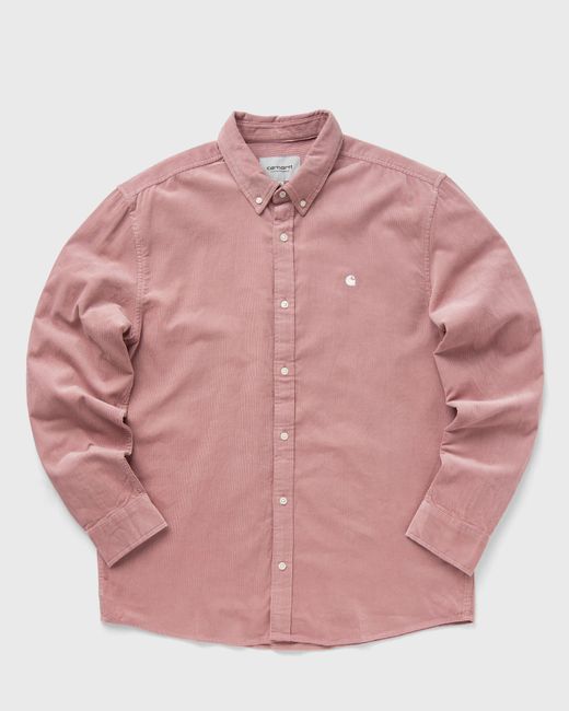 Carhartt Wip Madison Fine Cord Shirt male Longsleeves now available