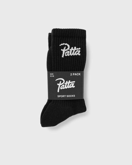 Patta Script Logo Sport Socks 2-Pack male now available 42