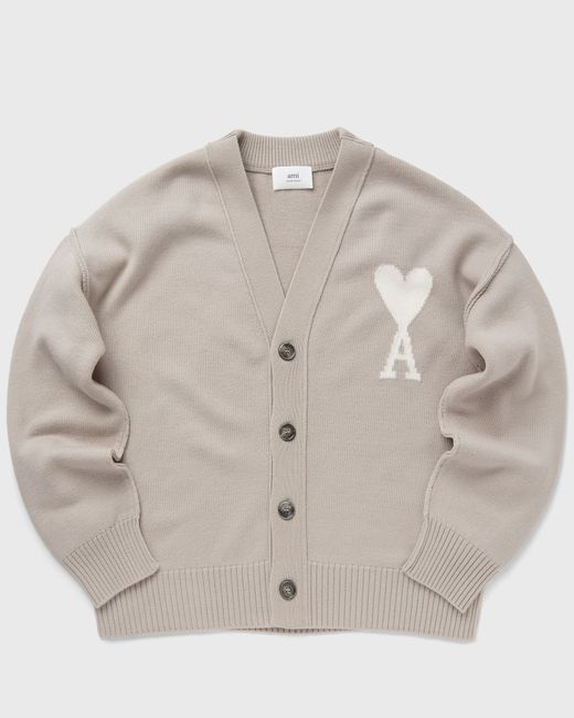 AMI Alexandre Mattiussi OFF WHITE ADC CARDIGAN male Zippers Cardigans now available