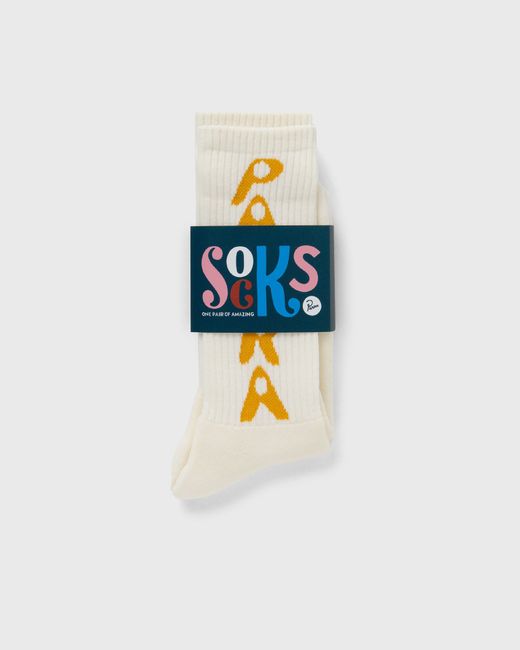 By Parra Hole logo crew socks male Socks now available