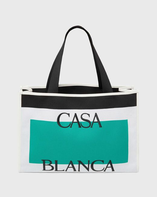 Casablanca KNITTED SHOPPER male Tote Shopping Bags now available