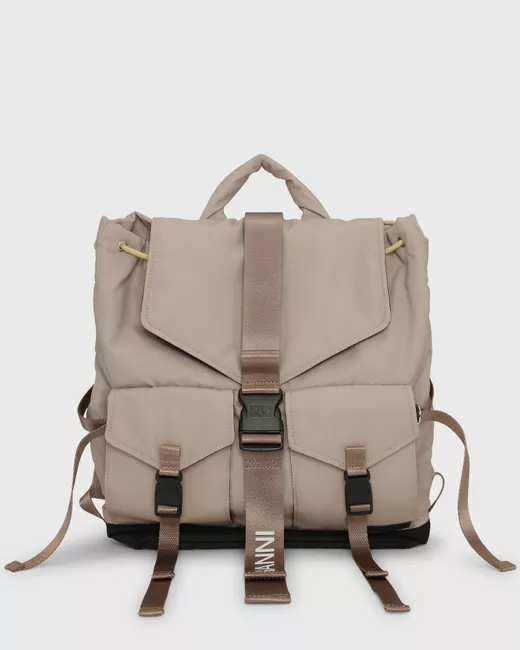 Ganni Recycled Tech Backpack female Backpacks now available