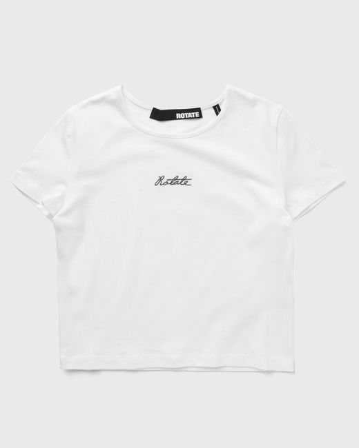 Rotate Birger Christensen LOGO CROPPED T-SHIRT female Shortsleeves now available