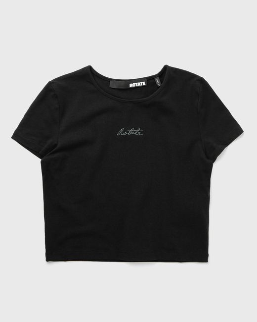 Rotate Birger Christensen LOGO CROPPED T-SHIRT female Shortsleeves now available