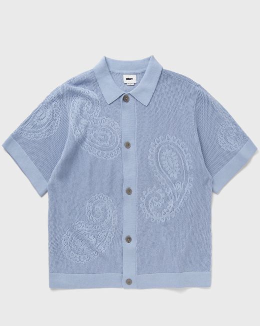 Obey Tear drop open knit shirt male Shortsleeves now available